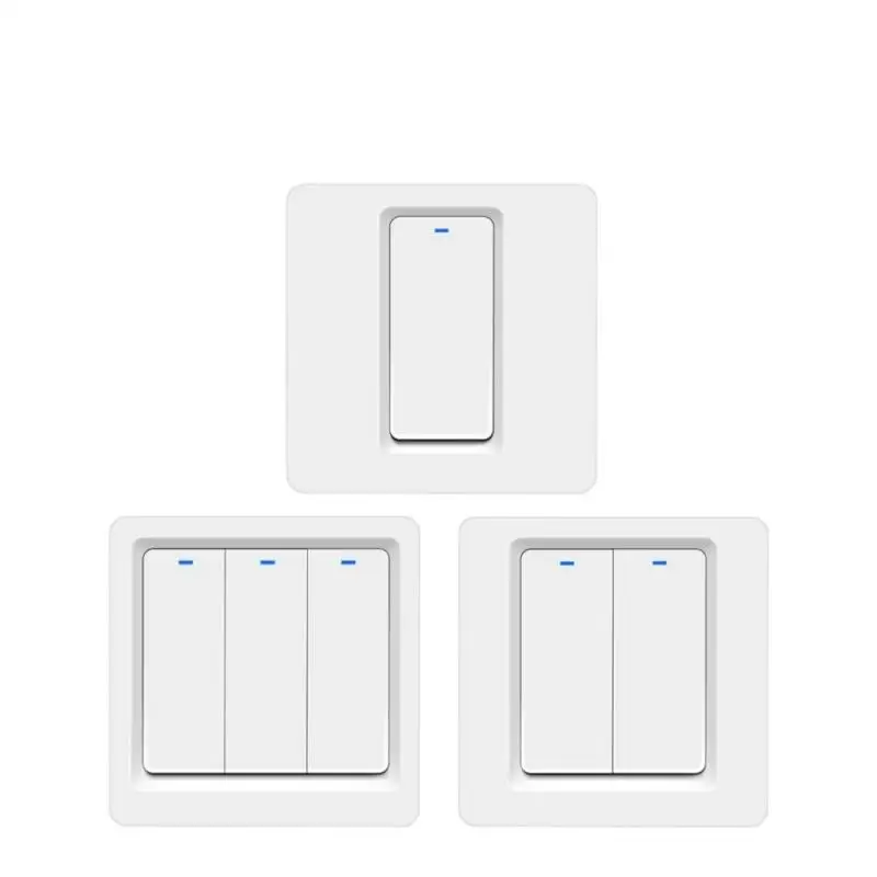 Meross Smart Light Switch Wi -Fi Wall Switch Stlačte tlačidlo 1 Way Switch Pracovať s HomeKit Alexa Assistant Smartthings
