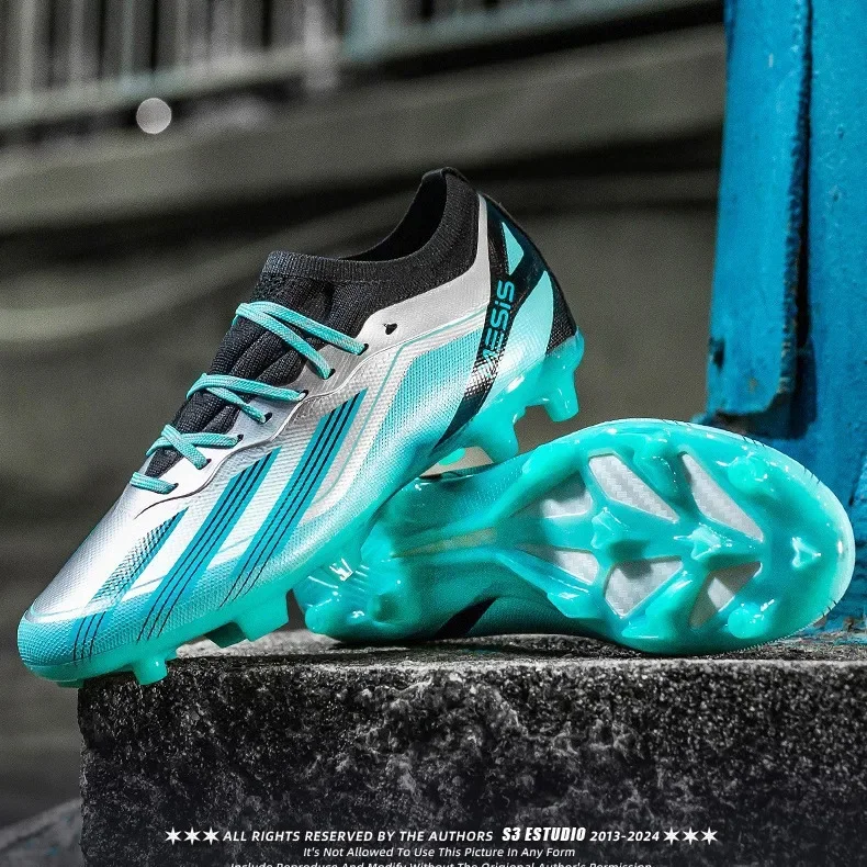 Messi futbalové topánky Pánske dlhé nechty Mg krátke nechty na nechty na nechty mládež pre dospelých Študent Anti-Slip Competition Training topánky