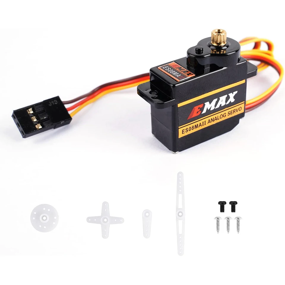 Metal Gear Servo Emax EMX-SV-0275 ES08MA II 12G Analóg pre 1/24 axiálny SCX24 90081 AXI00006 AXI00002