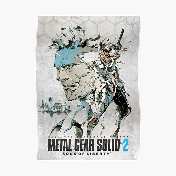 Metal Gear Solid 2 plagát Plagát Obrázok Moderný domov vtipný dekorár izba tlač Tlač nástennej maľby dekorácia vintage maľba bez rámu