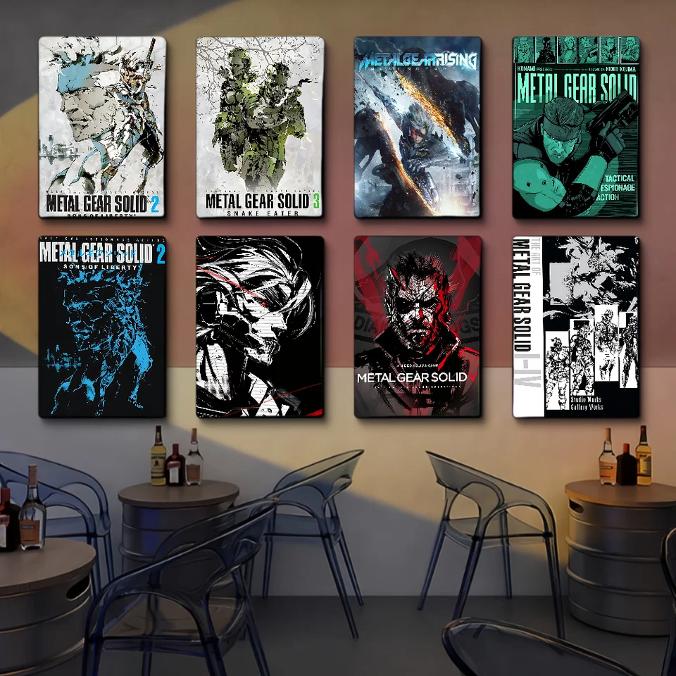 Metal Gear Solid Series Art Self-Art Art Plagát Whitepaper Whitepaper Výtlačky plagátov umelecké diela Domáce dekorácie