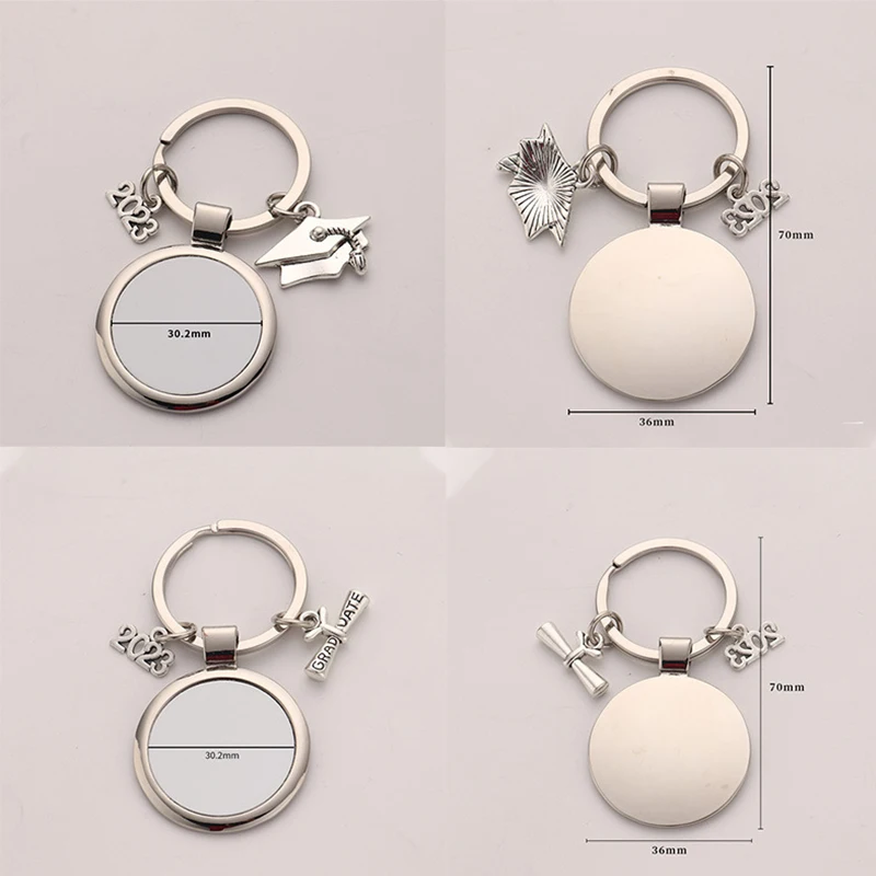 Metal Keychain s laserom prázdny pre promócie, kľúčové kľúče s kľúče, personalizovaný remeselný darček