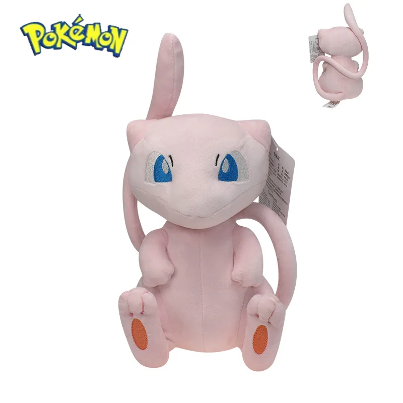 Mew Pokemon plyšová bábika kawaii karikatúra go dex mew plyšové hračky mäkké plnené kawaii anime bábiky vankúš k narodeninám darček pre deti