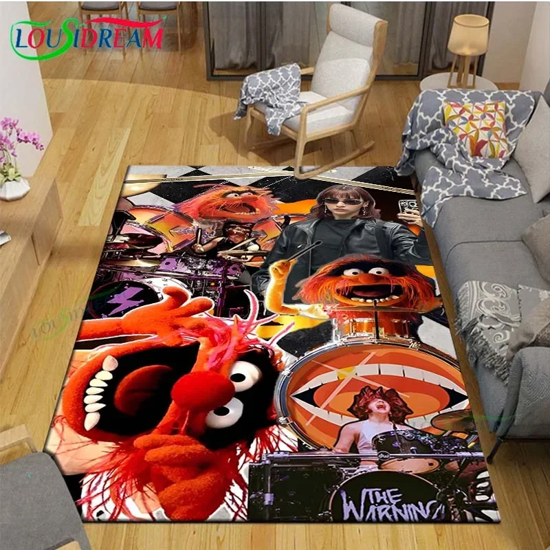 Mexická popová rocková skupina The W-Warning Printed Carpet Obývacia izba Anti-Skid Area Koberce Ketle Spálne