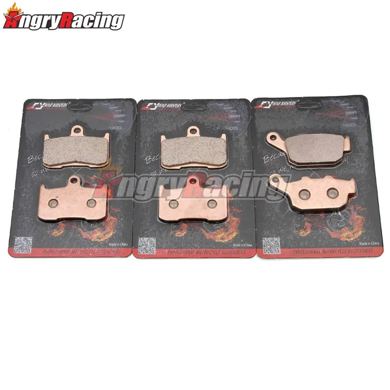 Meďné spekanie predných zadných brzdových podložiek pre Triumph Daytona 675 2006 2007 2008 Street Triple 675 R 2009 2010 2011 2011