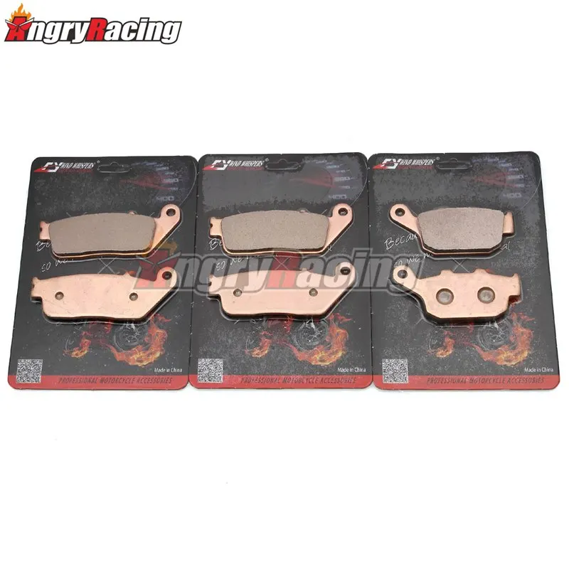 Meďné spekanie predných zadných brzdových podložiek pre Triumph Street Triple 675 2007-2012 Tiger 800 2011-2014 Tiger 800 XC ABS 2011-2019
