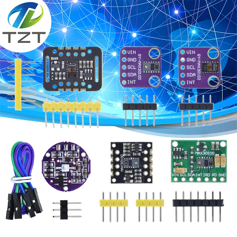 MH-ET LIVE MAX30102 MAX30100 SENZOR SENZOR SENZOR Modul pulzov detekcia Test koncentrácie kyslíka v krvi pre Arduino Ultra-Low Power