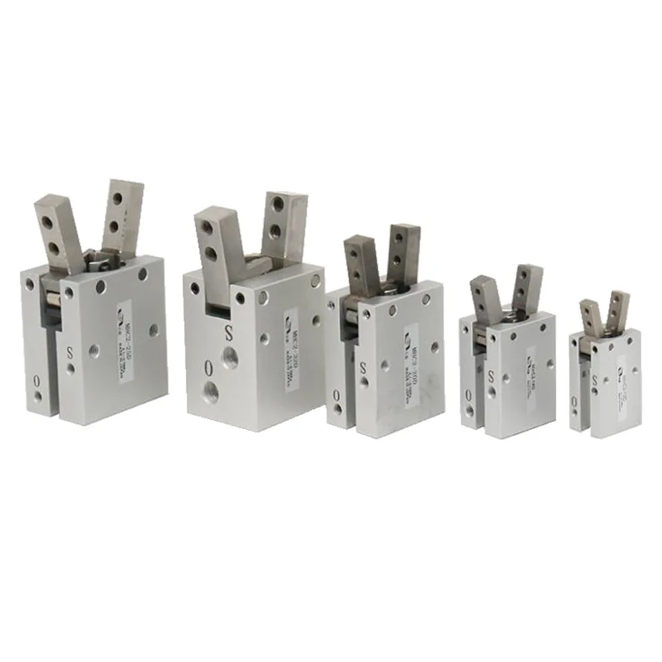 MHC2-10D/16D/20D/25D/32D Pneumatický otočný bodový valc Otvorený/zatvorený typ Pneumatické čeľuste Paralelné mechanické uchopovacie valce