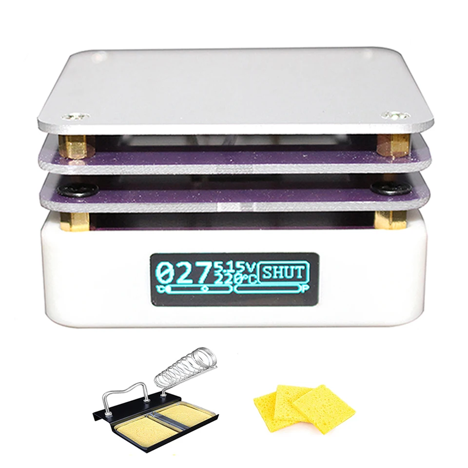 MHP30 65W Mini horúca doska predhrievač LED displej PCB doska spájkovacia doska inteligentná konštantná teplota typu-C