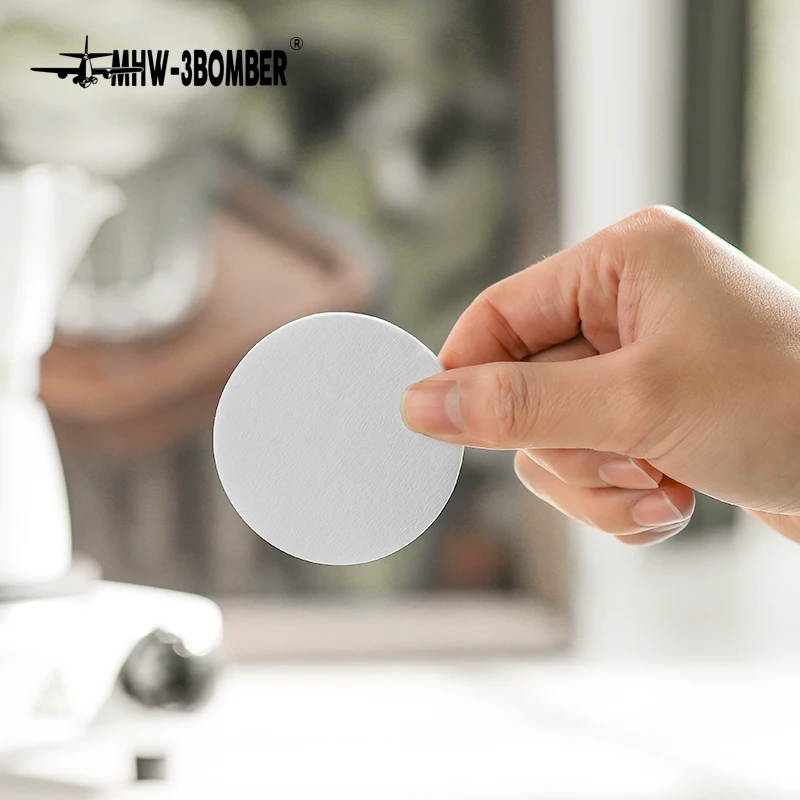 MHW-3Bomber 100 kusov jednorazový kávový filtračný papier Espresso Maker Nástroje kompatibilné s 51 mm 53 mm 58 mm portafilter Accessorie