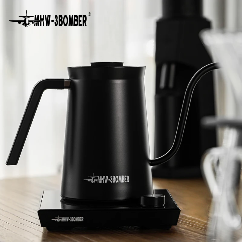 MHW-3Bomber Electric Kettle Precision Teplota Gooseneck 1200W z nehrdzavejúcej ocele nalejte na kávu Hon