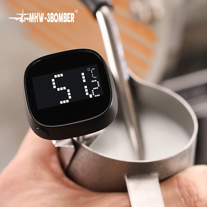 MHW-3Bomber Instant Read Digital Termometer Kávové mlieko Frotter Ditcher Profesionálne barista