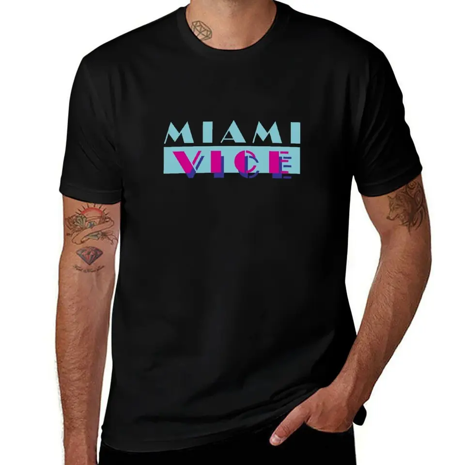 Miami Vice Tričko Tričká Grafické historické oblečenie Colné košele Anime Pow Tirlars, Muži