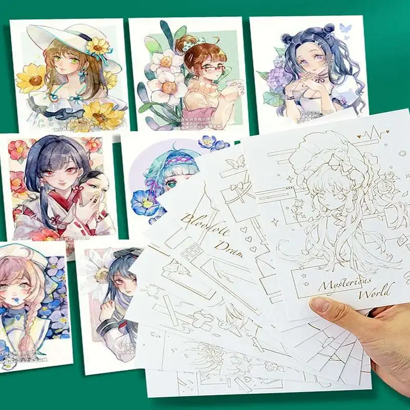 Mianyu 100% bavlnená anime sfarbenie papiera 300g Profesionálny farebný papier pre vodu pre maľby umenia