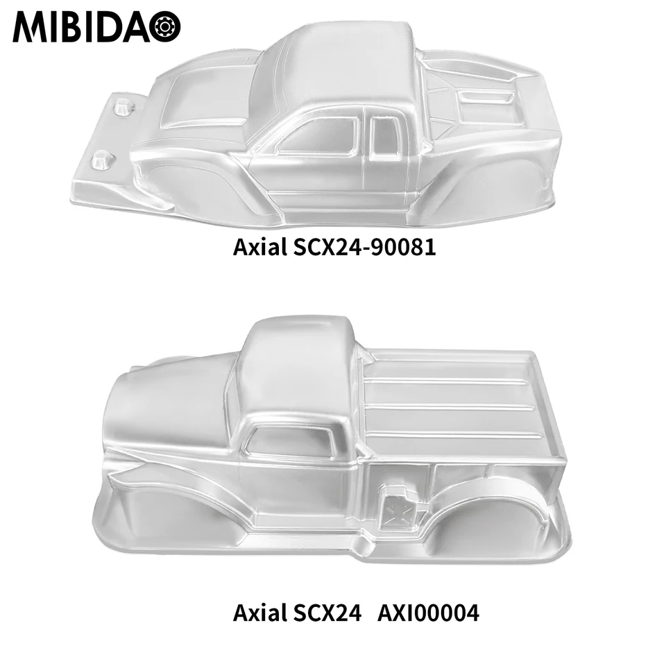 MIBIDAO PLASTOVÁ ČÍTNA KRAJÚCA TELO SHELL pre axiálne SCX24 90081 Deadbolt AXI00004 1/24