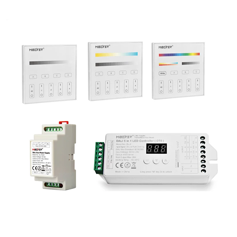 Miboxer 5 v 1 ovládači LED radiča LED DALI DT8 DL-X Kompatibilné s diaľkovým ovládaním DP1S DP2S DP3S DALI SHAPLE