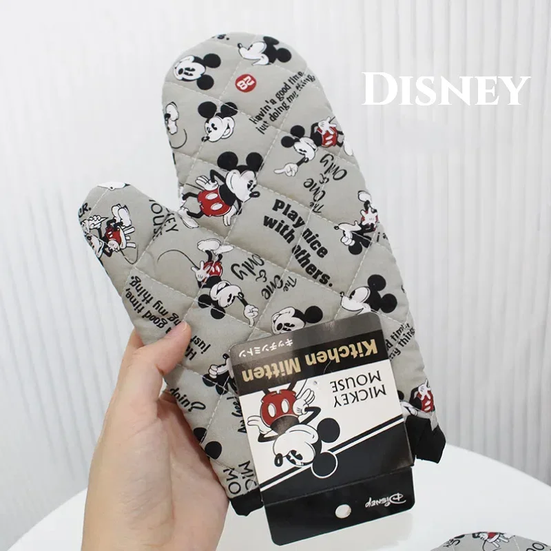 Mickey Mouse Disney Izolácia rukavíc Anime domácnosť Používa rukavice rúry Karikatúra dievčenský pečie tepelné izolácie rukavice Zhusťujú darček