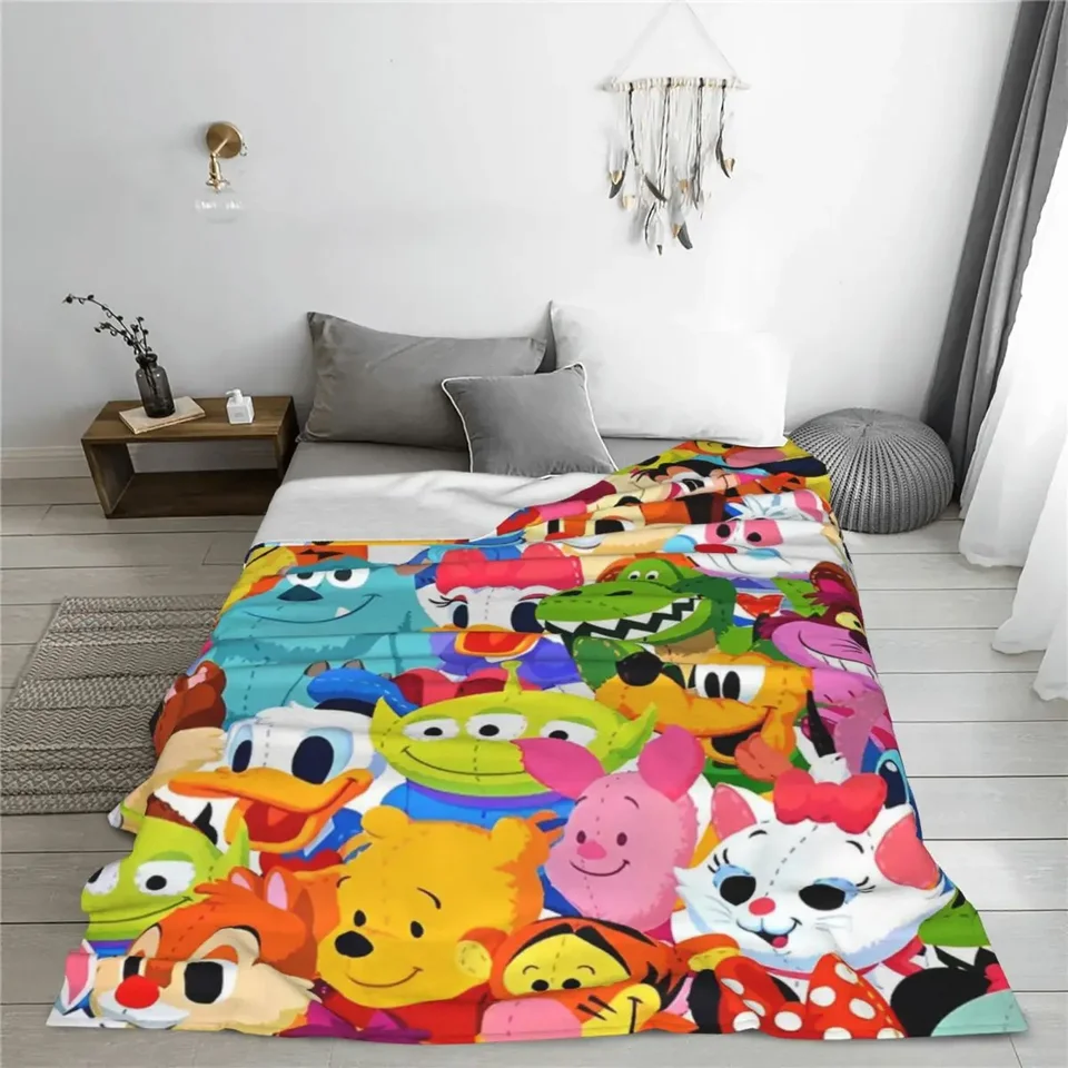 Mickey Mouse Halloween Stitch Deak Coral Fleece plyš Plush letný ľahký hádzanie prikrývku pre spálne