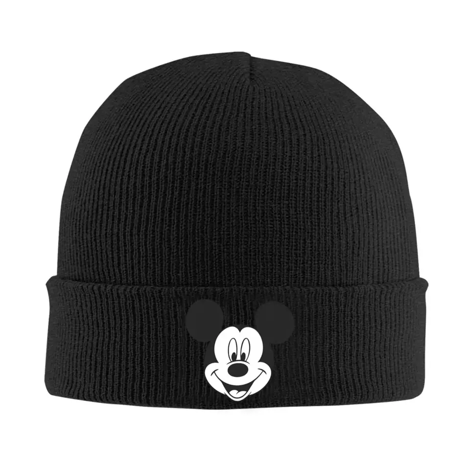 Mickey Mouse Head Beanie Hats Cartoon Comic TV Animácia lebky čiapky vonkajšie tepelné unisex čiapky jarné kapoty klobúky darček