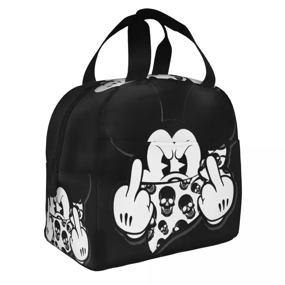 Mickey Mouse Izolované obedové tašky Termálna taška obedový nádoba s vysokou kapacitou obedové boxy na obed s taškami na úložisko školy Škola cestovanie