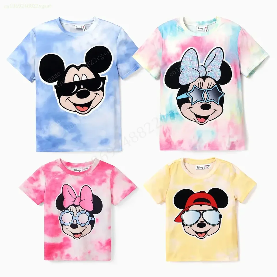Mickey Mouse Minni Farebné tričko pre deti chlapcov dievčatá Dievča