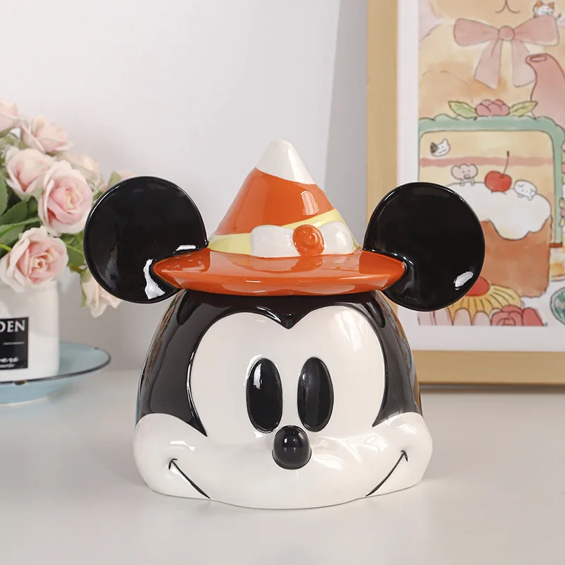 Mickey Storage Jar Veľká kapacita Candy sušienky roztomilý karikatúra keramická nádoba Domáca dekorácia kreatívny darčekový dekorácia dekorácia darček