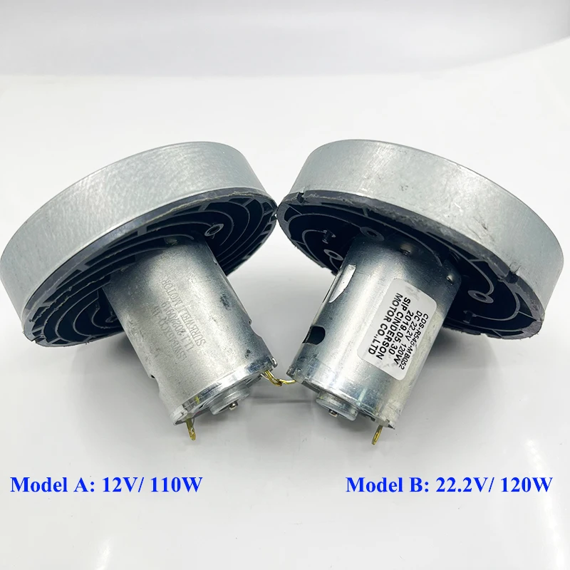 Micro 545 ventilátor motora kefy DC 12V 110W/ 22,2V 120W Vysoký ručný vysávač s dvojitým guľovým ložiskom s dvojitým ložiskom