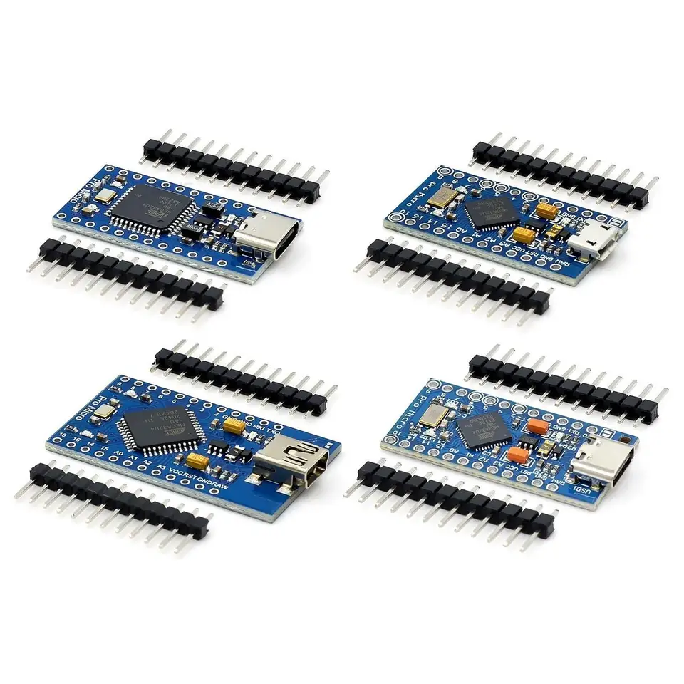 Micro/Mini/Type-C USB PRO Micro pre Arduino ATMEGA32U4 5V/16MHz Modul s 2-riadkovou hlavičkou PIN pre Leonardo na sklade najlepšia kvalita