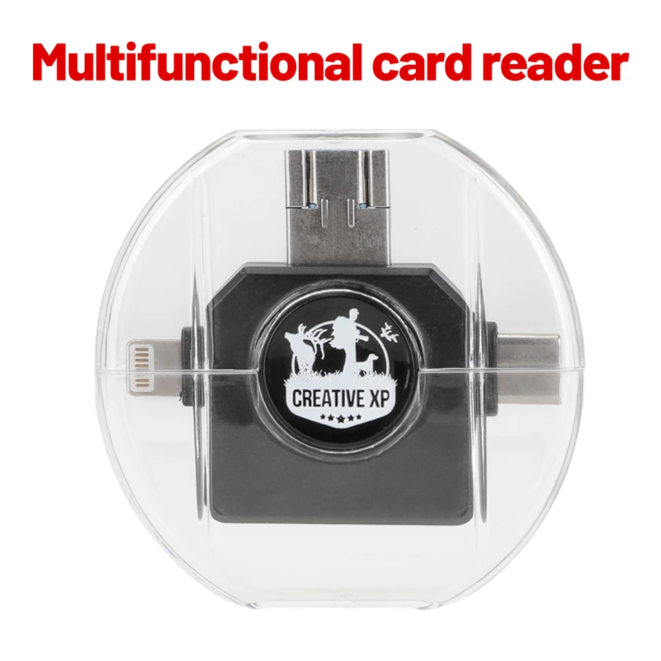 Micro USB 4 in 1 Pamäťová čítačka Typ C Adaptér iOS TF Card Smart SD Flash Drive Prevodník pre monokulárny iPhone iPad počítač