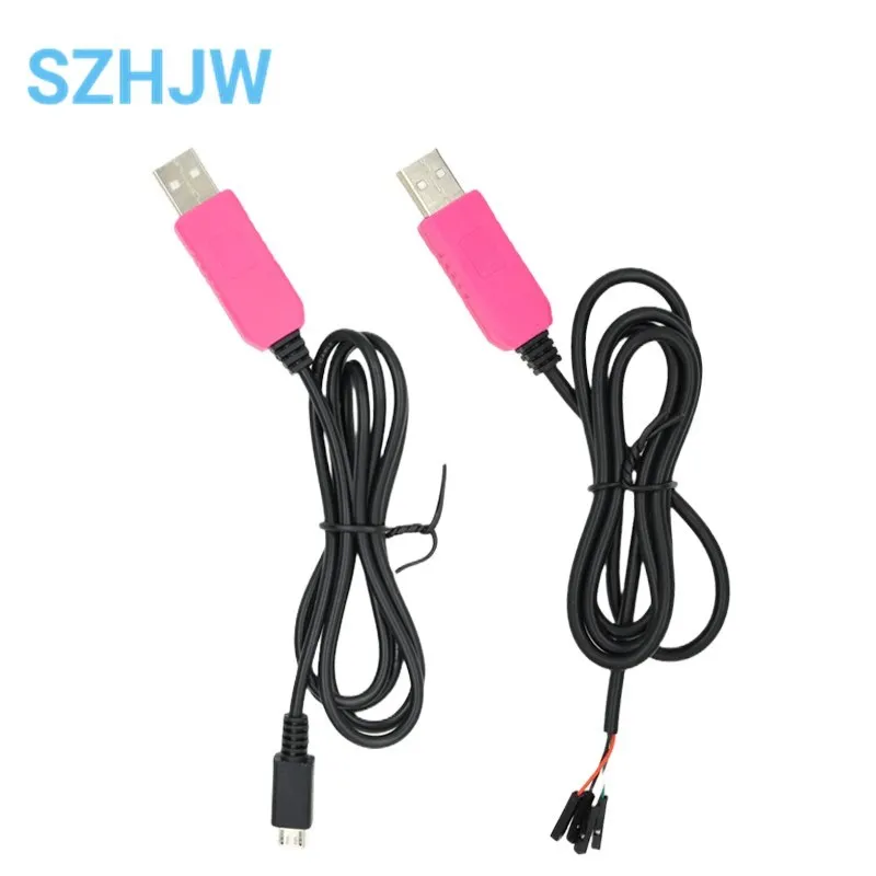 Micro USB 5pin 1M CP2102 USB na UART TTL káblový modul 4 PIN 4P Serial Adapter Stiahnutie káblového modulu pre Win10 pre Raspberry Pi