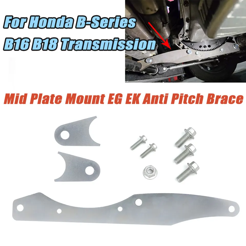 Mid Plate Mount Eg Ek Brace Proti ihriska držiaka pre Honda B-Series B16 B18 Prevodovka Vysoko kvalitná železná automatická výmena príslušenstva
