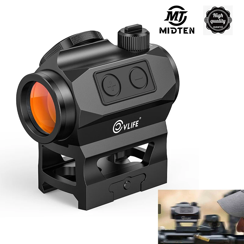 Midten 1x20mm Jackalhowl Red Dot Sight Motion Awake Auto Off 2Moa Rifle Scope Absolútne