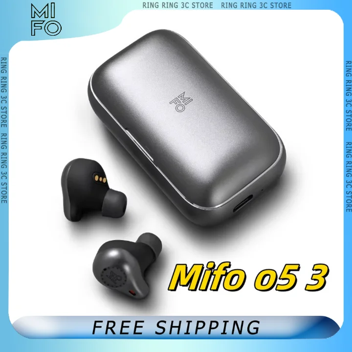 Mifo O5 3 v uchu bezdrôtové slúchadlá Vodotesné ultra dlhá životnosť batérie Športové slúchadlá redukcie hluku Bluetooth Earbuds Darček