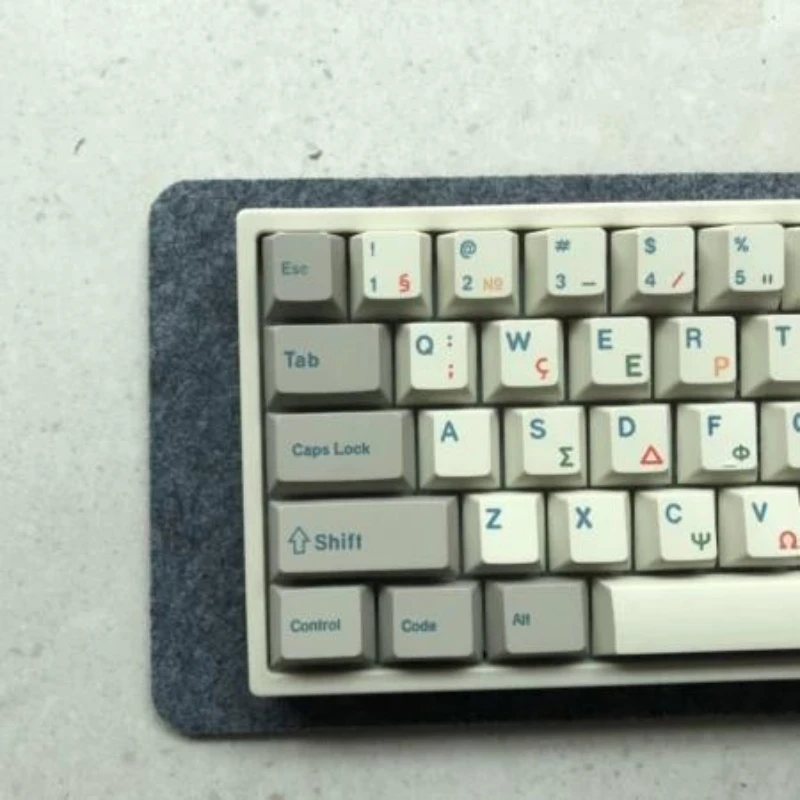 Mifuny Cork Felt Klávesnica podložka Teplo izolačný stôl Math Mute Twing Custom Mechanical Keyboard Mouse podložka kompatibilná s 60%65%