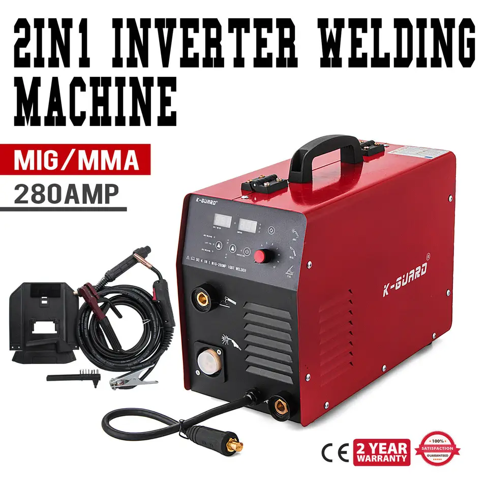 MIG 280A IGBT Invertor Welder MIG & MMA 2 v 1 prenosný zvárací stroj mig