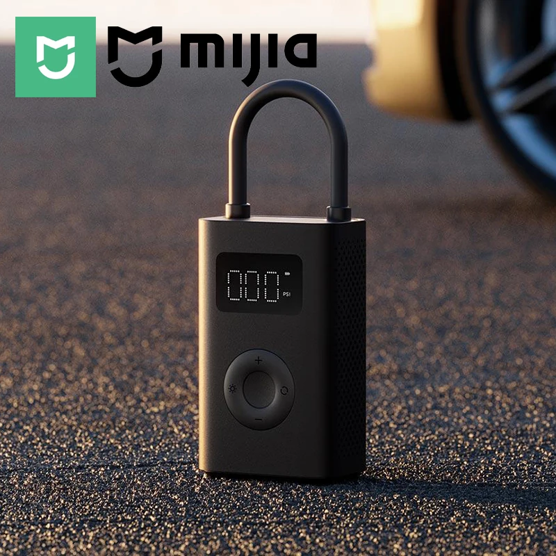 Mijia prenosný elektrický vzduchový kompresor 2, reinfulujte 10 pneumatík, keď je plne nabité, vzduchové čerpadlo 150 psi pneumatík s LED svetlami