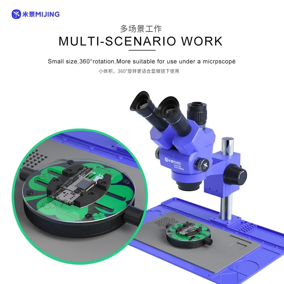 MIJING GK18 GK19 Univerzálny mobilný telefón PCB dosky Prípravok základná doska Spojenie CPU IC Čip Glue Demontáž makroskop