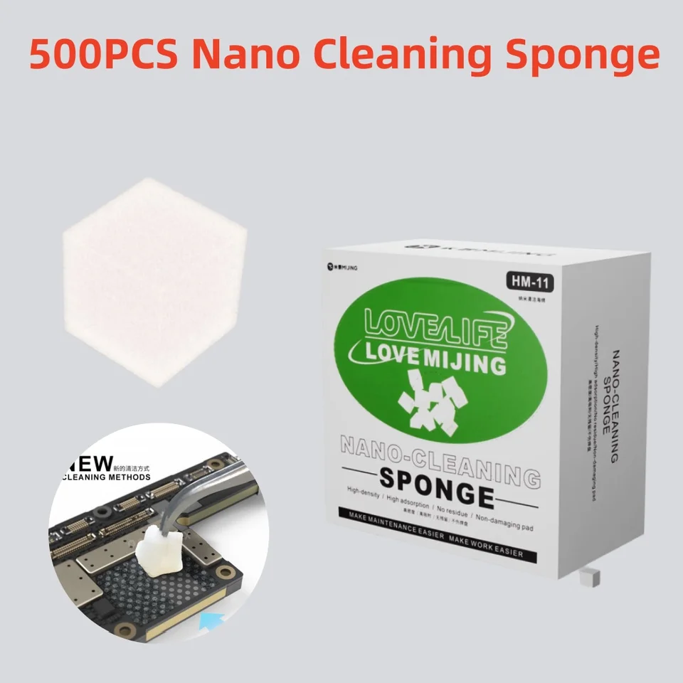 Mijing ultra absorbuje nano čistiacu špongiu 500ks pre elektronickú obrazovku základnej dosky s fotoaparát