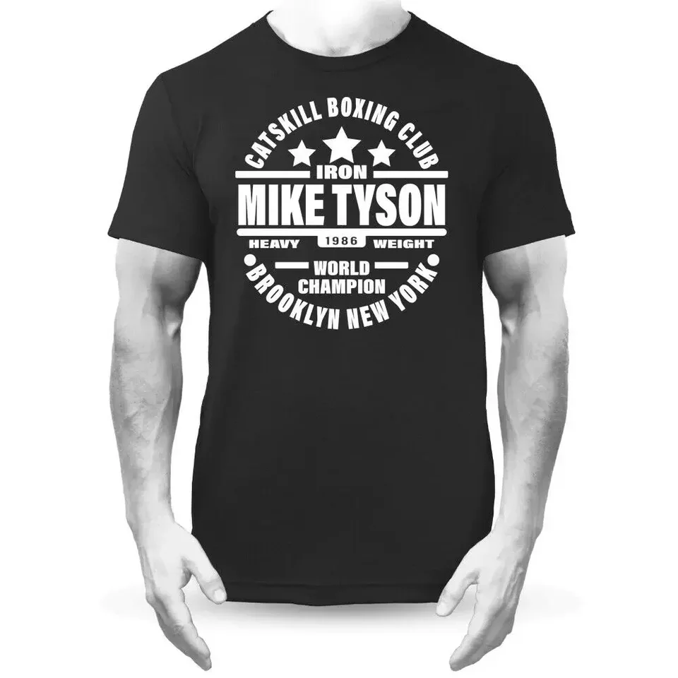 Mike Boxing Club Pánska letná bavlna O-Neck s krátkym rukávom Tričko New Iron Tyson Brooklyn Catskill Premium tričko S-5XL