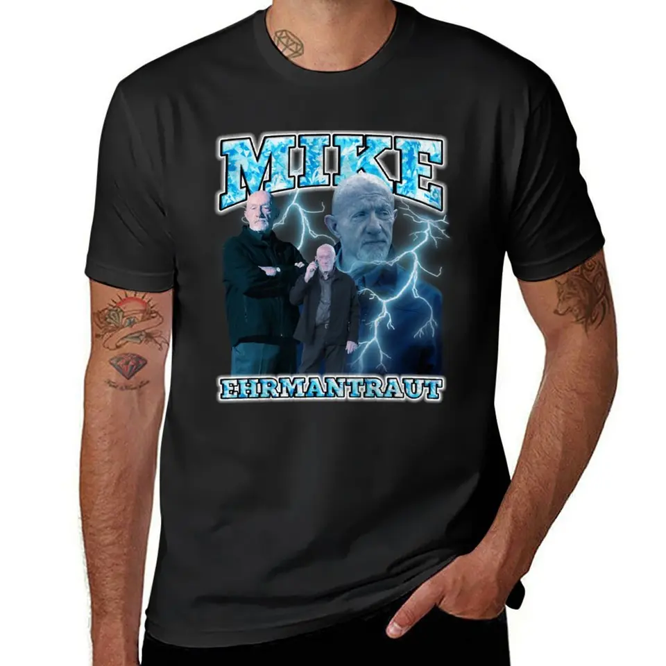 Mike Ehrmantraut Breaking Bad vintage 90. rokov retro bootleg tričko Kórejské módne nadmerné estetické oblečenie pánske tričká
