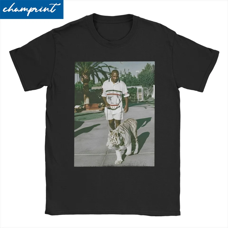Mike Tyson Gymn Boxer Tričko Men Men Dámske boxy Crazy Cotton Tees Round Golier krátky rukáv tričko plus topy veľkosti