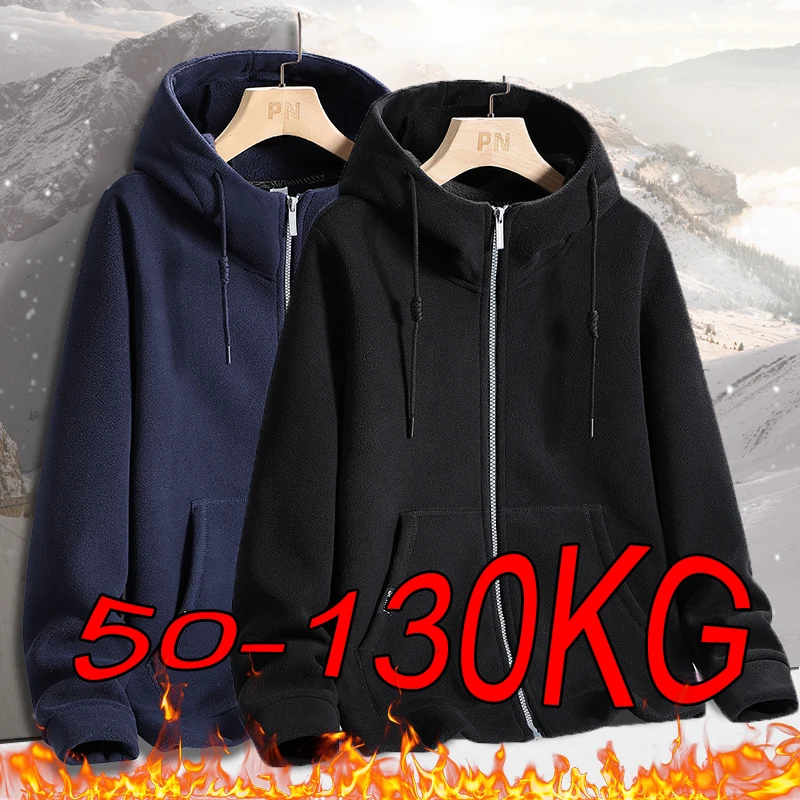 Mikiny Miktiganová mikina pánsky M-8xl Plus veľkosť jesenná a zimná polárna fleece masívna farba čierna šedá hustá teplá zipsová bunda