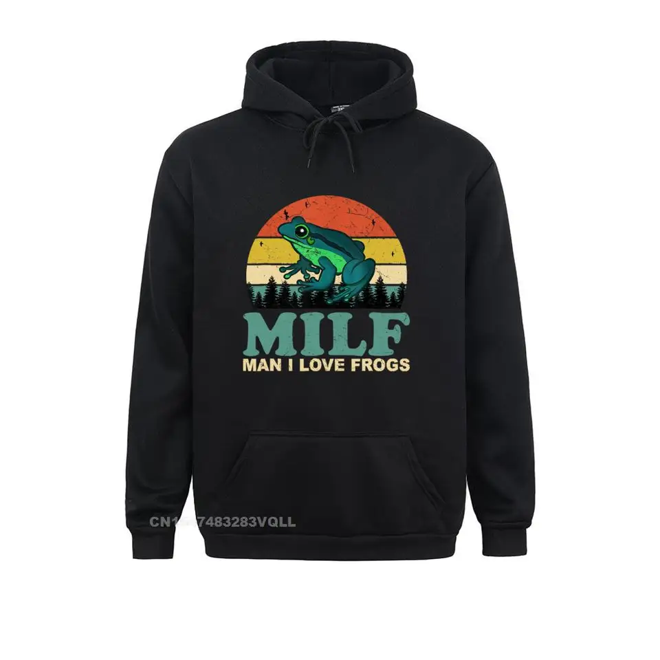 Mikiny milf Man Milujem žaby harajuku s kapucňou Wholesale 3D tlačené s dlhým rukávom Mikiny mikiny preppy štýl