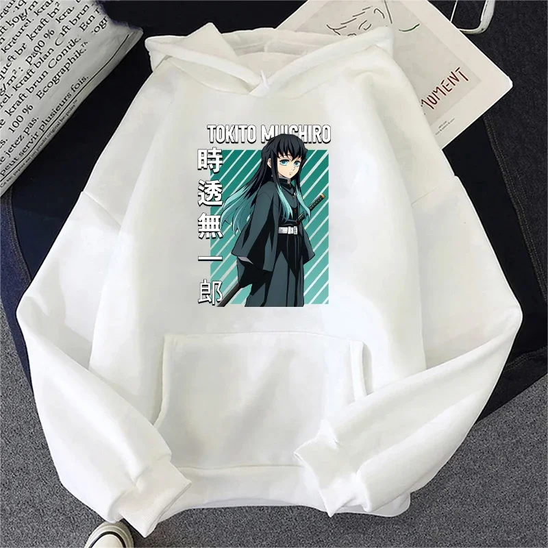 Mikiny pre mužov a ženy japonský anime démon Slayer Harajuku Muichiro Tokito Grafická tlač
