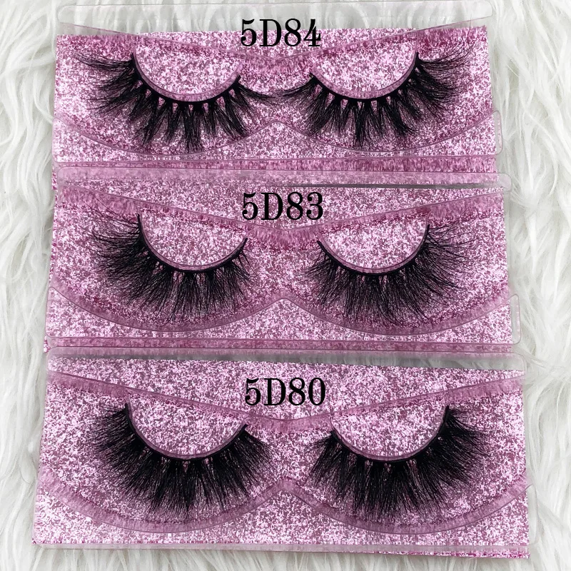 Mikiwi hrubý dlhý 5D norok riasy s dlhými lastvami Mink riasy prírodný dramatický objem mihalníc predĺženie 3D falošné mihalnice