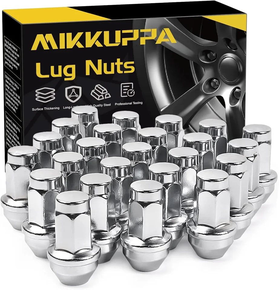 Mikkuppa M14x2.0 LUG Nuts - Výmena za roky 2003 - 2014 Ford F150 Expedition Lincoln Navigator Factory Wheels - 24ks 13/16 HEX 2