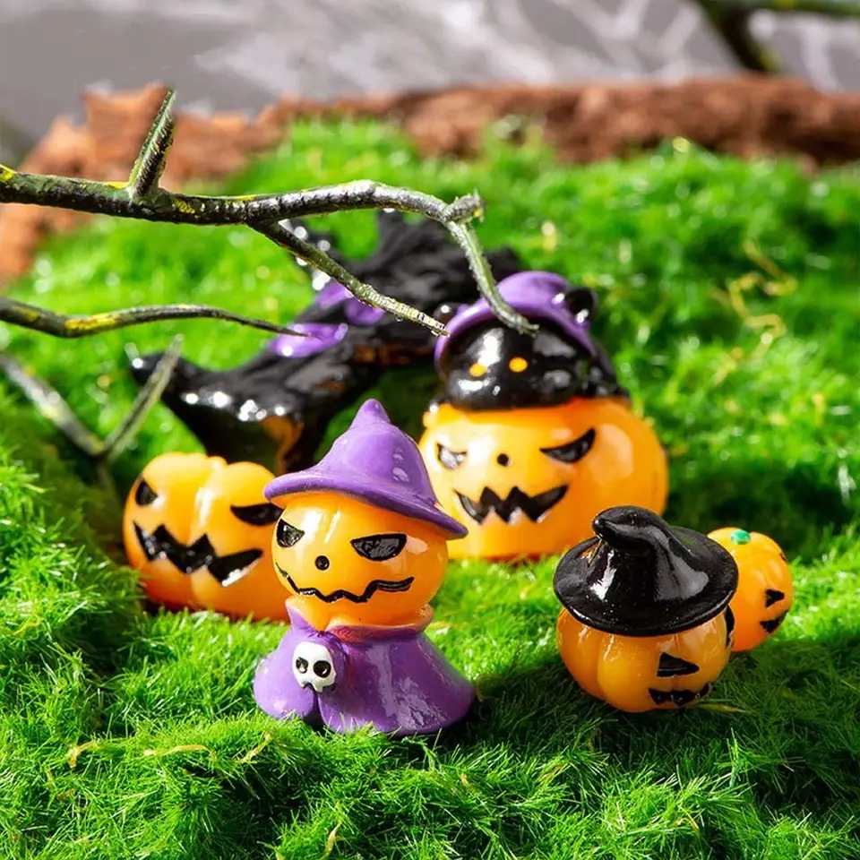 Mikro krajiny Halloween Dekoratívne doplnky Múmia lebka Rabbit Magic House Ghost Pumpkin Malé ozdoby