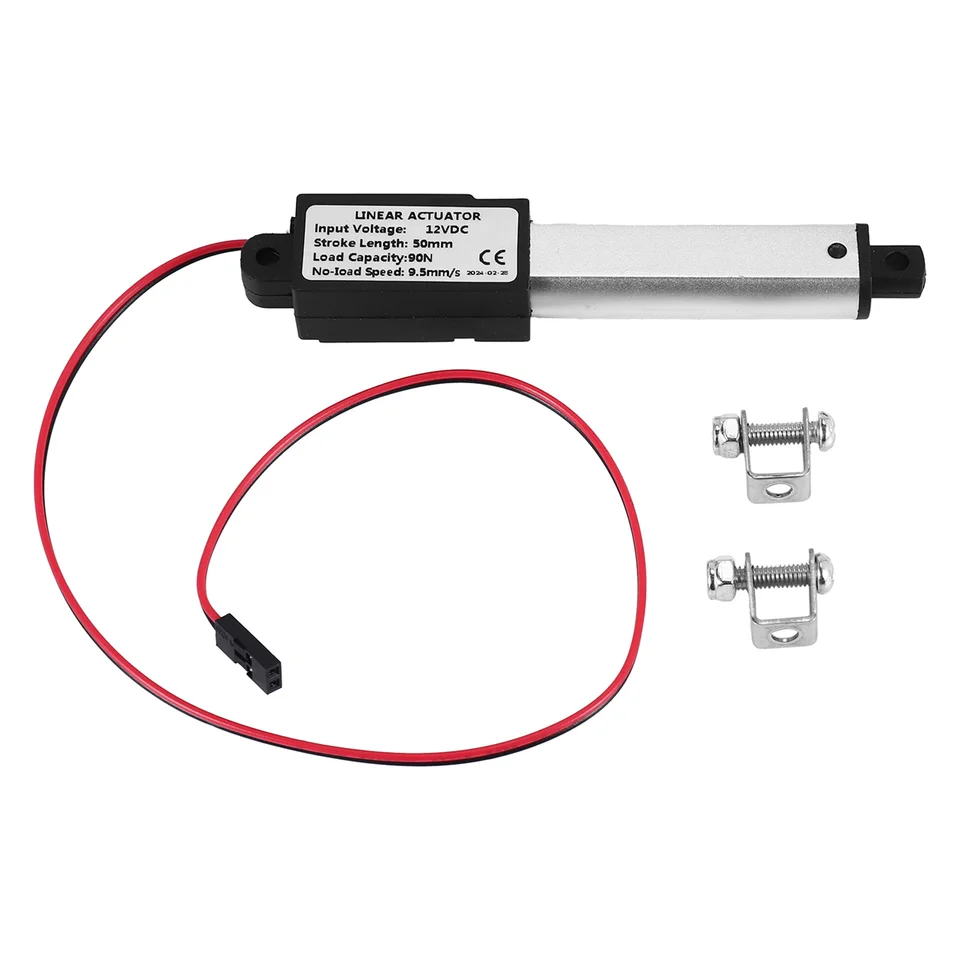 Mikro-lineárny ovládač, 2-palcový zdvih, 90n/20,3 libier, rýchlosť 9,5 mm/s Elektrický vodotesný ovládací stroj lineárny ovládač 12V