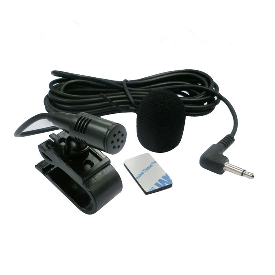 Mikrofón Mikrofón Micro Car Radio 3,5 mm Jack Mic Stereo Mini káblový externý mikrofón pre automatické DVD rádio 3m dlhé mini Microfono
