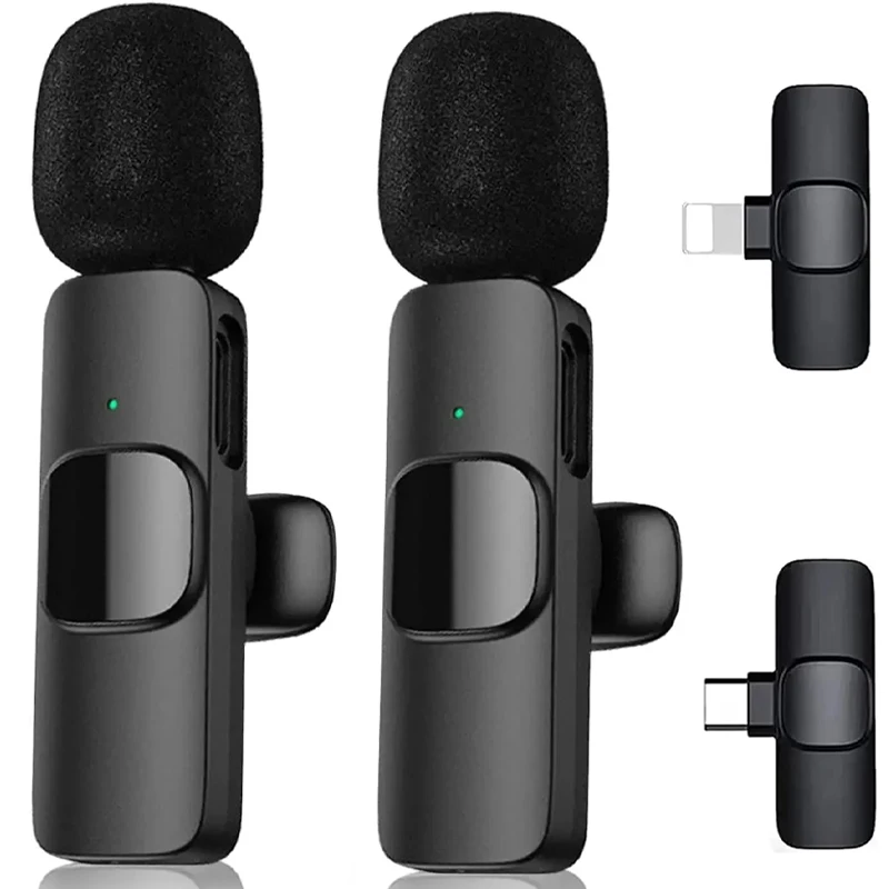 Mikrofónový bezdrôtový mikrofón Lavalier pre živé vysielanie/YouTube/Tiktok/Facebook Live Noise Reduction Mic pre iPhone/Android